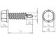 Önf.Htl lemezcsavar 6.3x100 WÜRTH (50 db/cs)